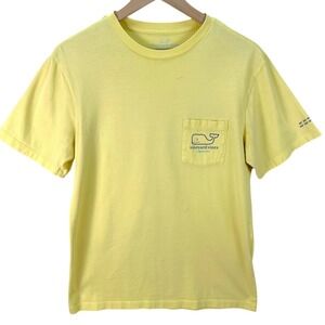 🌸3/$15🌸 Vineyard Vines Edgartown Whale Pocket T Shirt Yellow Short Sleeve Tee XS